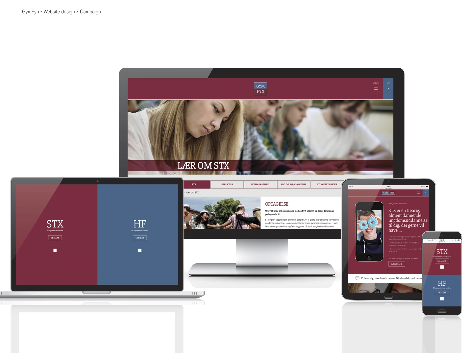 Responsive website applications.