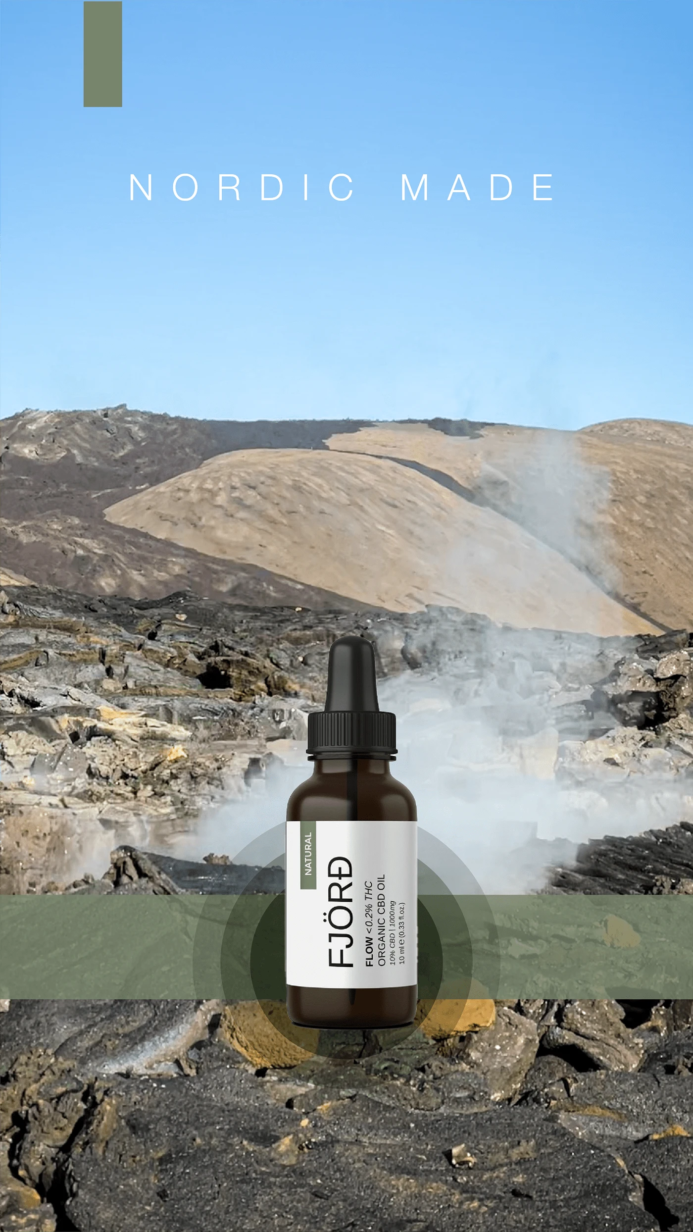 Geothermal rock and steam.