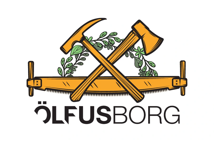Ölfusborg original logo artwork