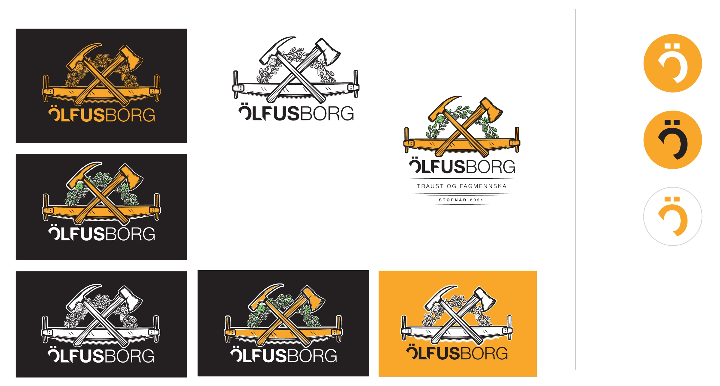 Primary signatures, single-colour artwork and profile marks.